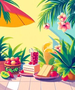 Tropical Sweets Paint Numbers