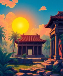 Temple Ruins Paint Numbers