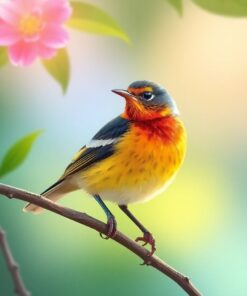 Tropical Warbler Paint Numbers