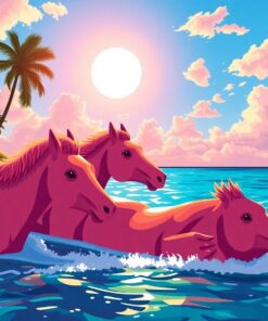 Sunlit Vieques Island Mares Paint By Numbers