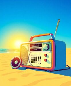 Beach Radio Paint Numbers