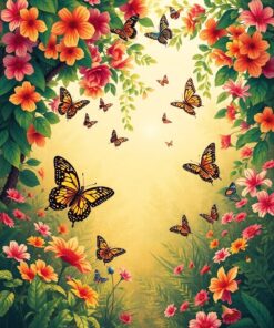 Butterfly Oasis Paint Numbers