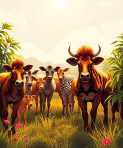 Jungle Herd Paint Numbers