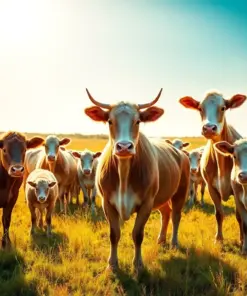 Sunlit Vintage Pasture Animals Paint By Numbers