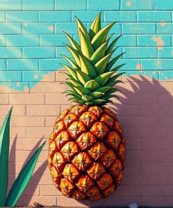 Pineapple Mural Paint Numbers