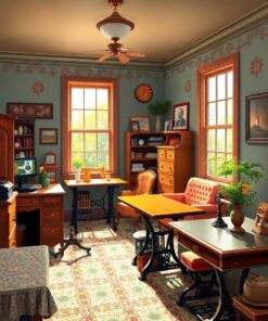 Sewing Parlor Paint Numbers