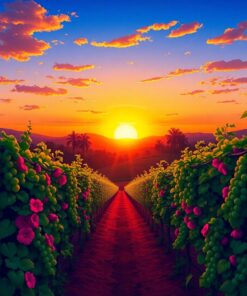 Tropical Vines Paint Numbers