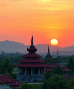 Vintage Temples Paint Numbers