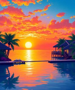 Realistic Resort Paint Numbers