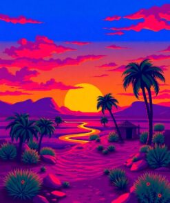 Atari Oasis Paint Numbers