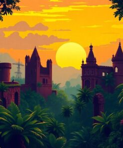 Jungle Ruins Paint Numbers