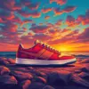 Sunset Coastal Retro Kicks Paint By Numbers