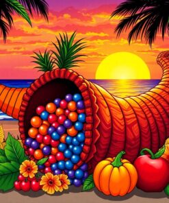 Fruit Horn Paint Numbers