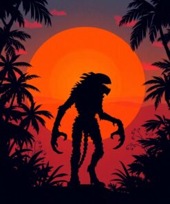 Cryptid Silhouette Paint Numbers