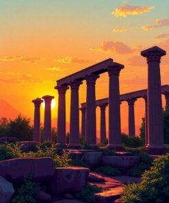 Ancient Pillars Paint Numbers