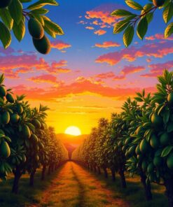 Avocado Trees Paint Numbers