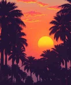 Realistic Palms Paint Numbers