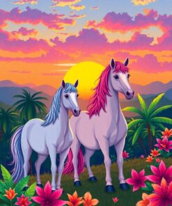 Tropic Equines Paint Numbers