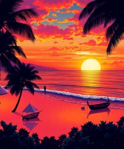 Tropical Tortuga Paint Numbers