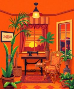 Sewing Nook Paint Numbers