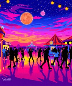 Roller Disco Paint Numbers