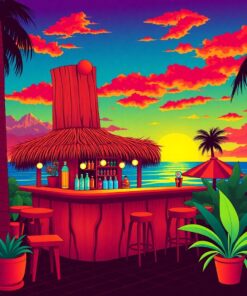 Tiki Bar Paint Numbers