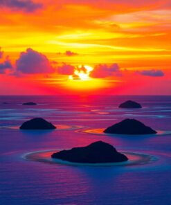 Faded Atolls Paint Numbers