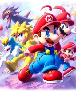 Super Smash Bros Game Characters Paint By Numbers