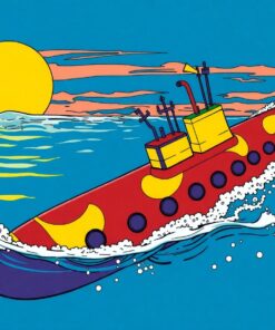 Surfacing Pulp Comic Submarine Paint By Numbers