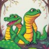 Reptiles Technicolor Paint Numbers