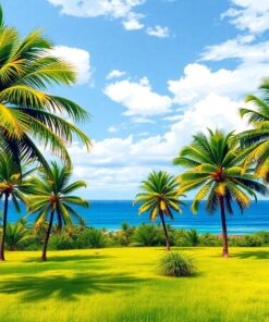 Coastal Palms Paint Numbers