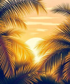 Hour Fronds Paint Numbers