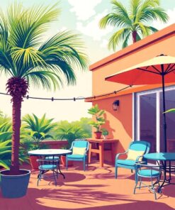 Retro Patio Paint Numbers