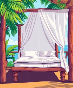 Canopy Bed Paint Numbers