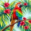 Parrot Branch Paint Numbers