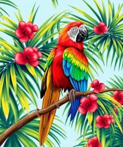 Parrot Branch Paint Numbers