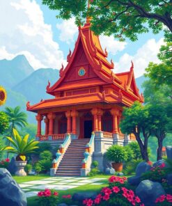 Temple Sanctuary Paint Numbers