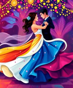 Sweeping Salsa Rhythm Paint By Numbers