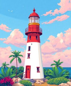 Tropical Beacon Paint Numbers