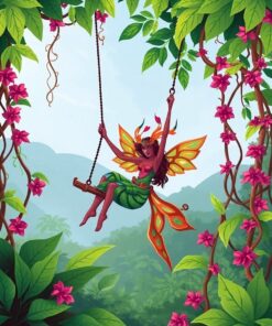 Tropical Vines Paint Numbers