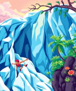 Swinging Over Tropical Ice Paint By Numbers