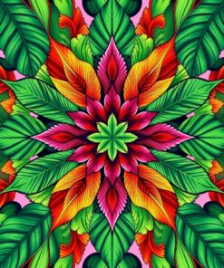 Jungle Fronds Paint Numbers