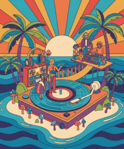 Syndicate Island Listening Room Paint By Numbers