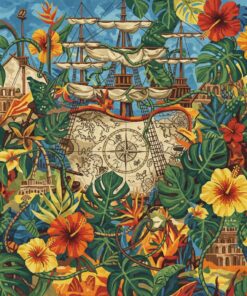 Tangled Tropical Mast Chart Paint By Numbers