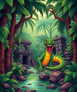 Tropical Ruins Paint Numbers