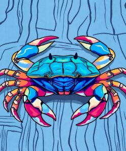 Azure Crab Paint Numbers
