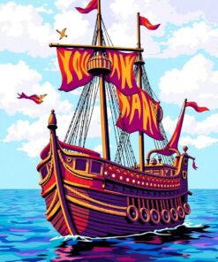 Caribbean Galleon Paint Numbers