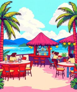 Bar Scene Paint Numbers