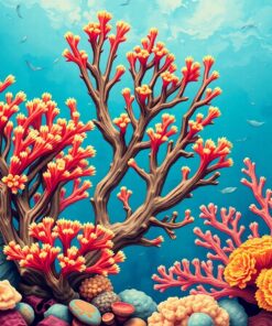 The Antique Coral Collection Paint By Numbers