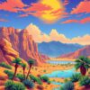 Desert Oasis Paint Numbers